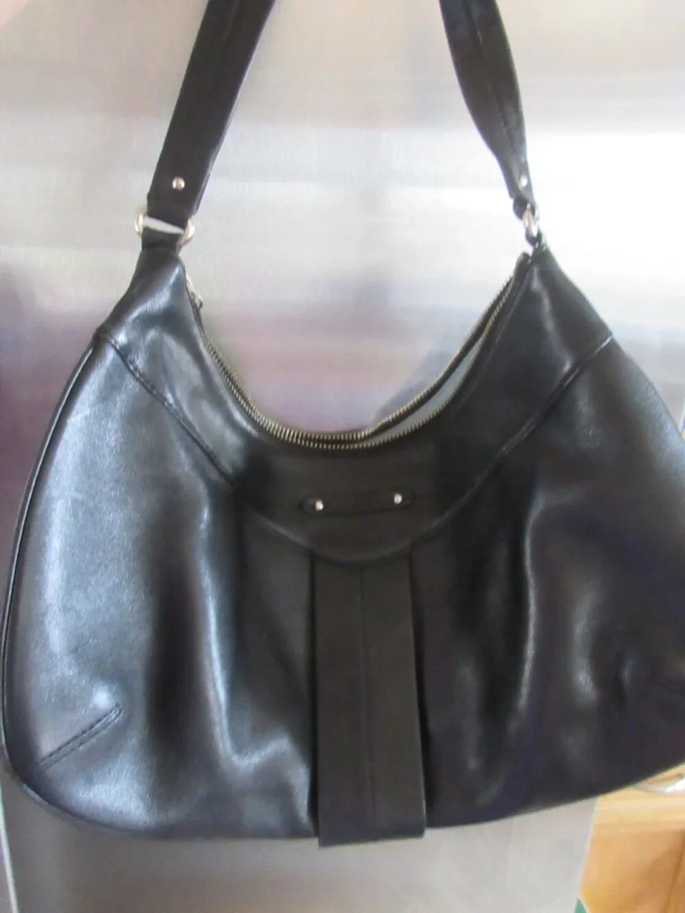 Cole Haan hobo bag black leather shoulder purse handbag